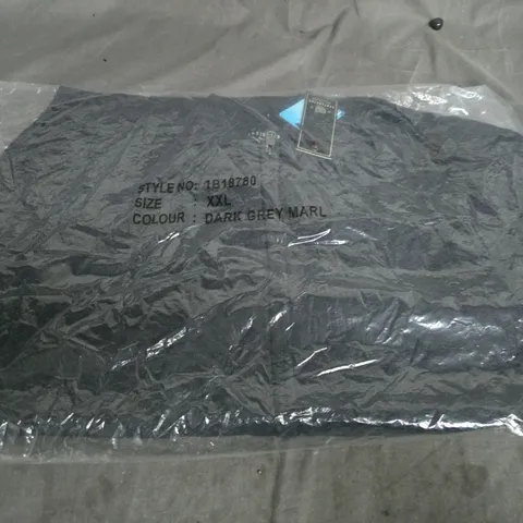 KENSINGTON DARK GREY MARL ZIPPED JACKET SIZE XXL