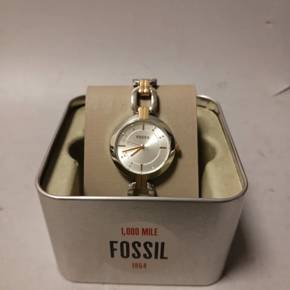 FOSSIL ANALOG WOMEN'S WATCH STAINLESS STEEL METAL BRACELET