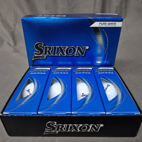 SRIXON AD333 SET OF 12 PURE WHITE GOLF BALLS