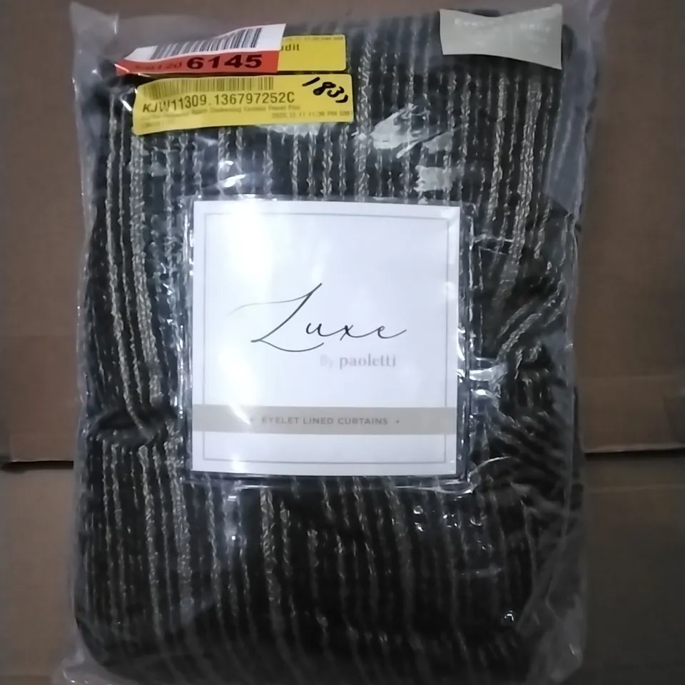 BAGGED JUPITER POLYESTER ROOM DARKENING CURTAIN PANEL PAIR