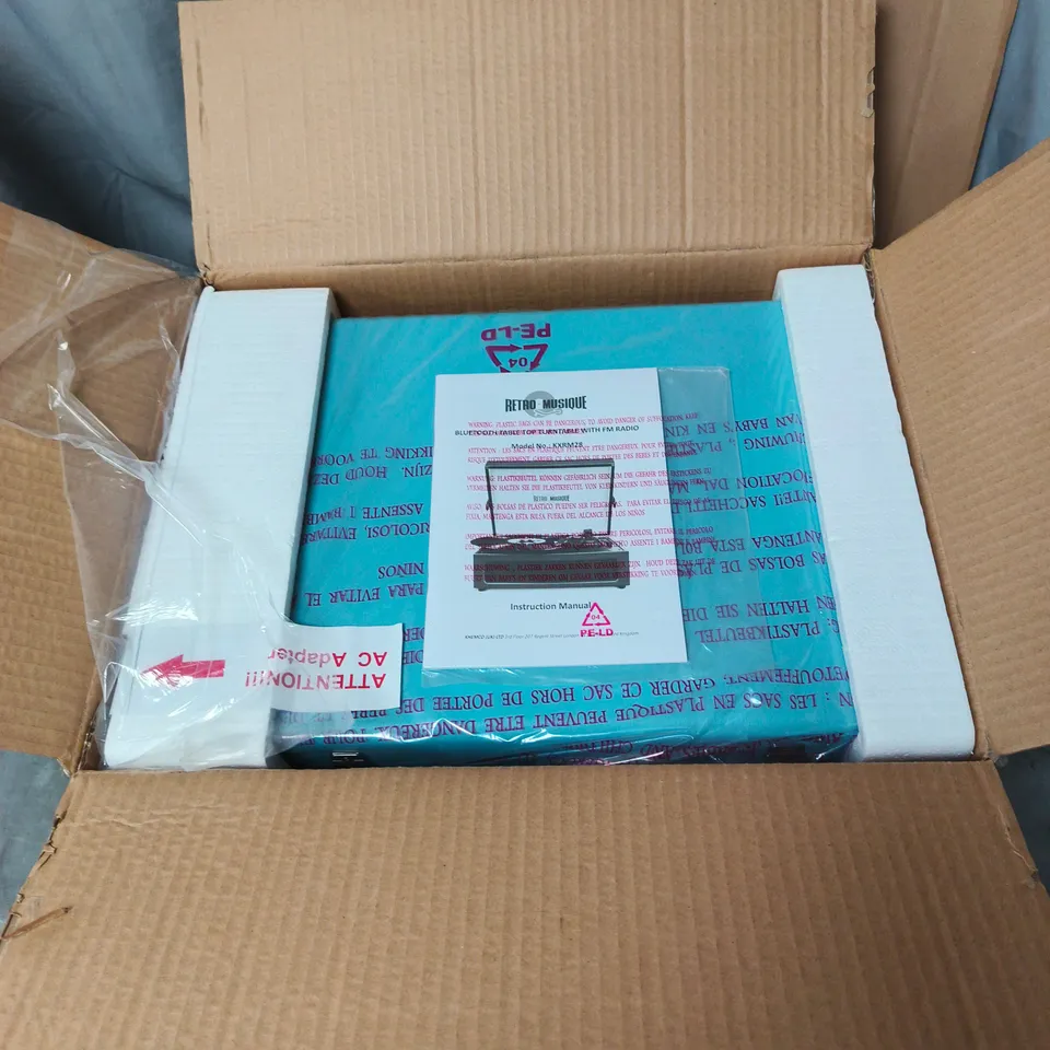 RETRO MUSIQUE TURNTABLE – BOXED