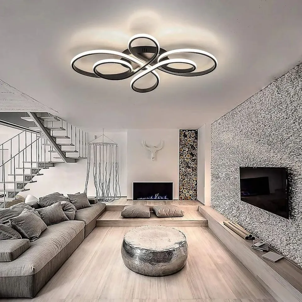 BELAIRE 1 LIGHT 66CM LED SEMI FLUSH MOUNT FIXTURE 
