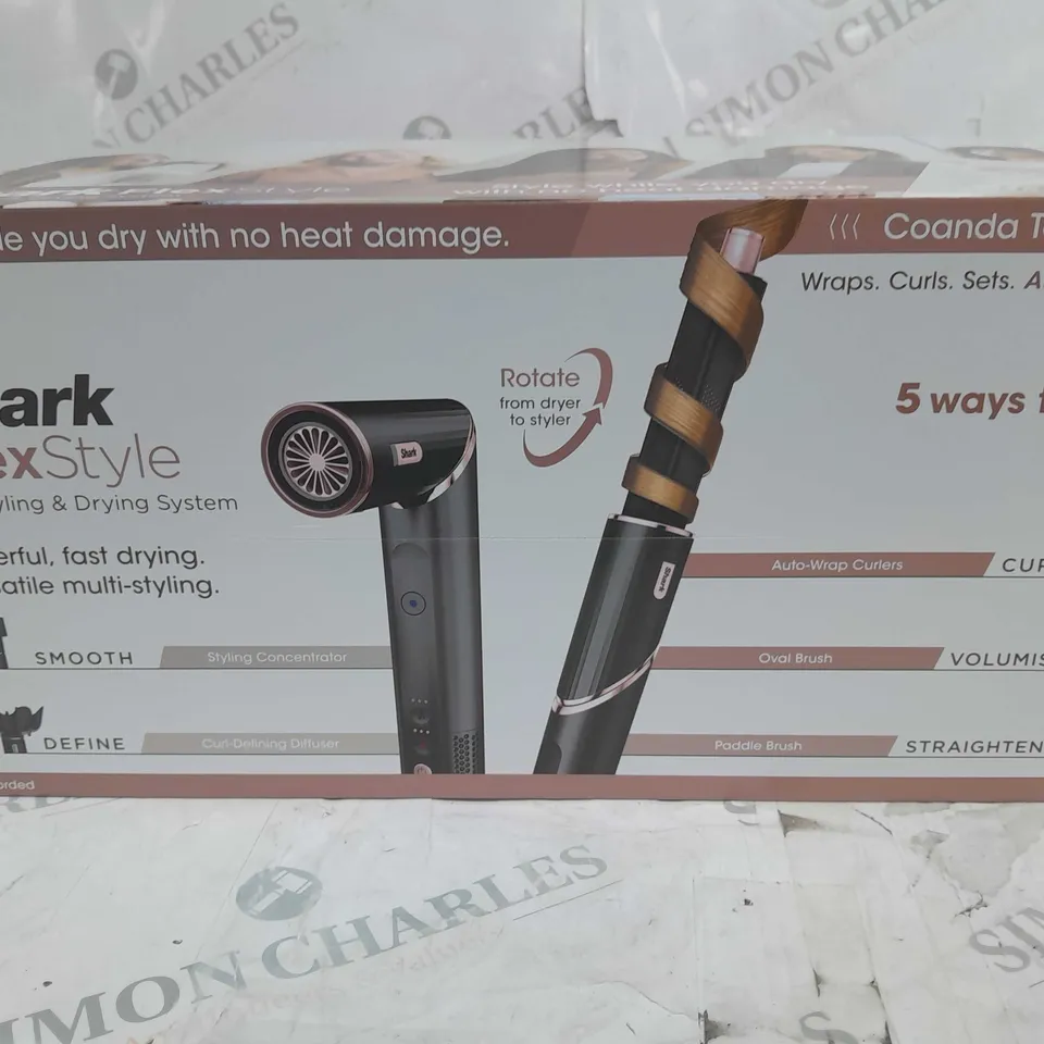 BOXED SHARK FLEXSTYLE HAIR STYLER AND DRYER 
