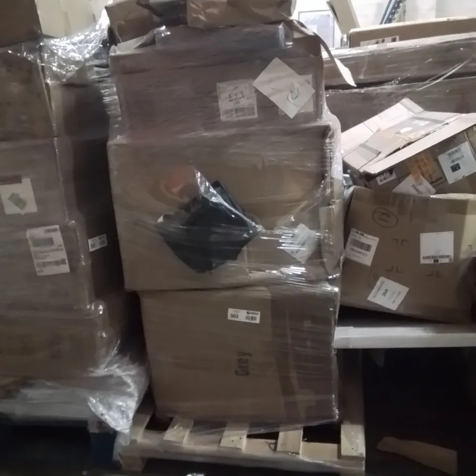 PALLET OF ASSORTED HOUSEHOLD GOODS AND PRODUCTS TO INCLUDE;TOILET SEAT,STORAGE BOX,WATERPROOFS CLOTHING 