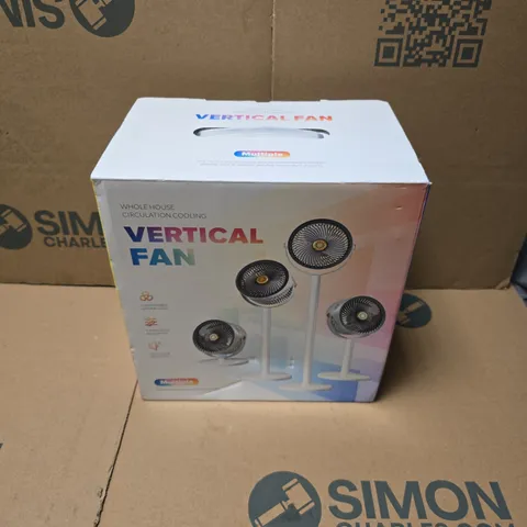 BOXED VERTICAL CIRCULATION FAN IN WHITE
