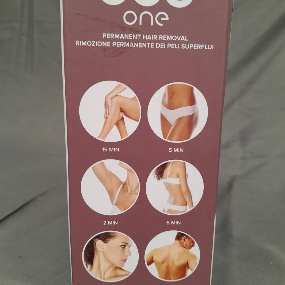 boxed homedics duo one permanent hair removal device