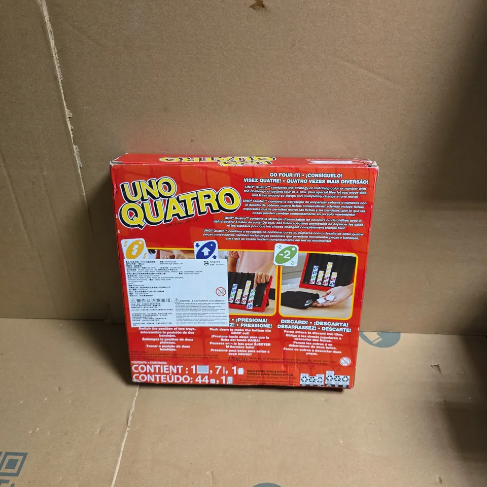 UNO QUATTRO BOARD GAME – BOXED, RED BOX