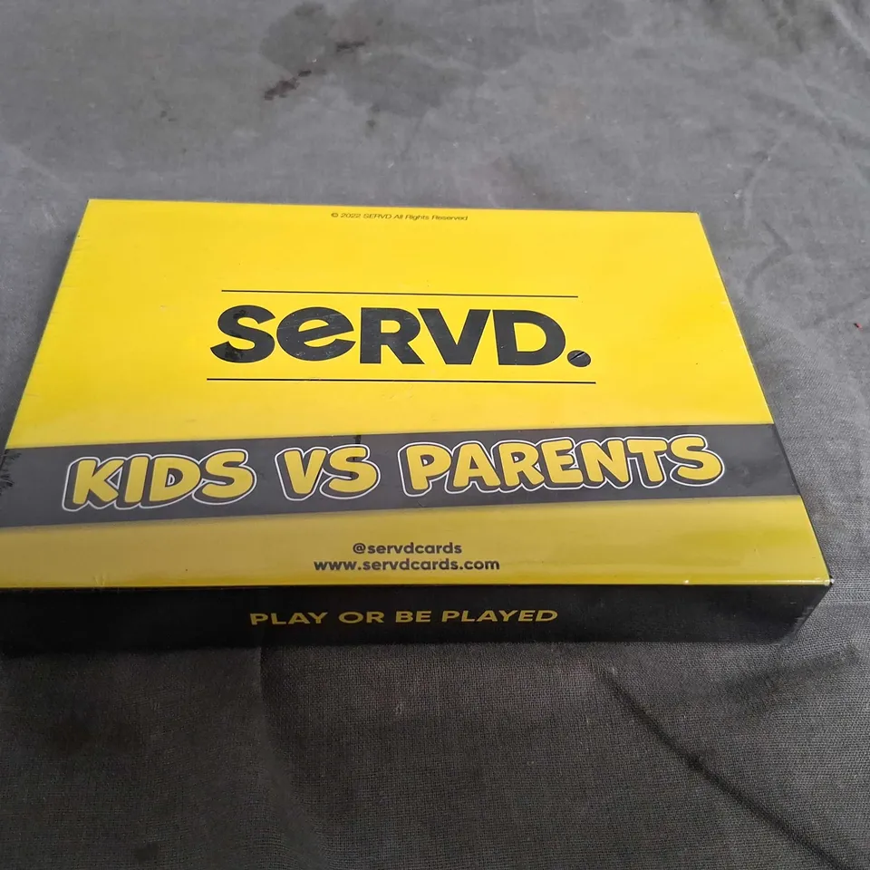 BOXED AND SEALED SERVD KIDS V PARENTS