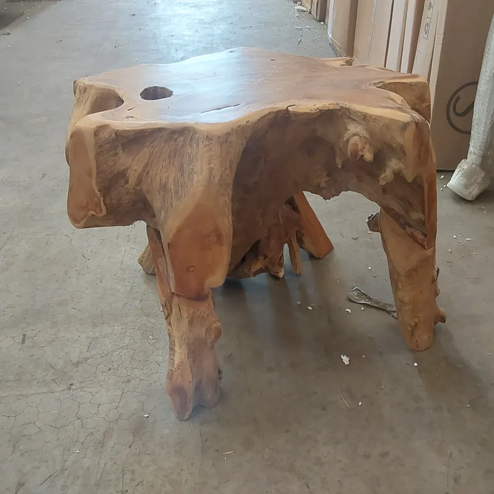 HOMESDIRECT365 TEAK ROOT DRIFT WOOD TABLE BASE - BASE ONLY, NO TABLE TOP