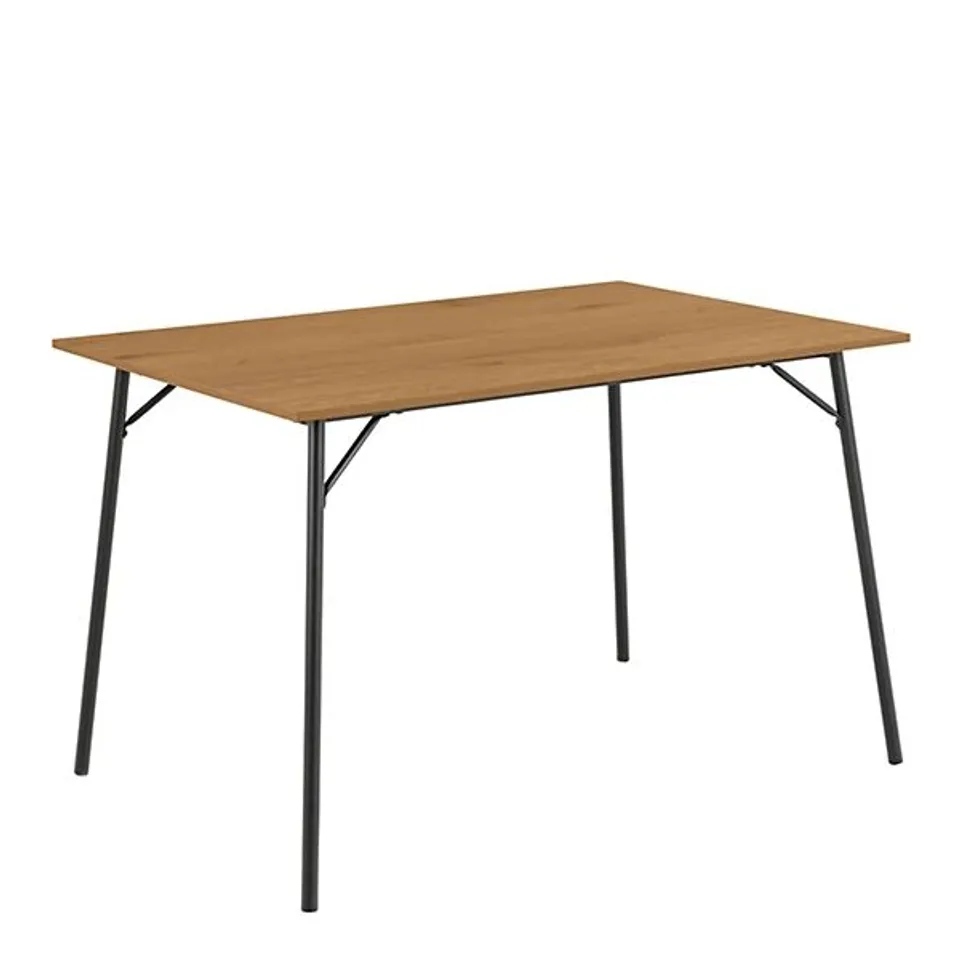 BOXED PERU RECTANGULAR DINING TABLE IN WILD OAK 120X80CM