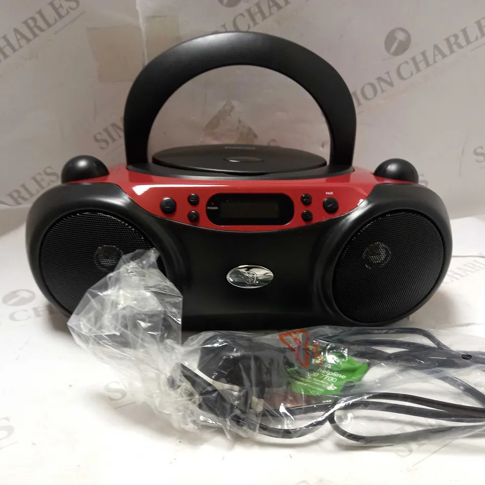 POLAROID BLUETOOTH CD BOOMBOX 