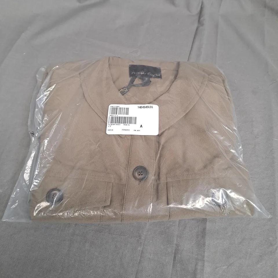SEALED PHASE EIGHT SHACKET IN KHAKI - SIZE 12