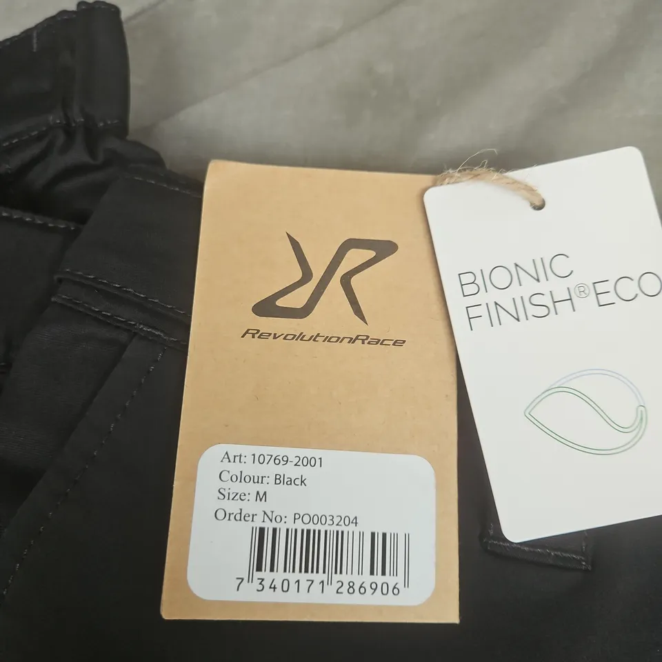 REVOLUTION RACE BLACK HIKING TROUSERS – MEN’S SIZE M