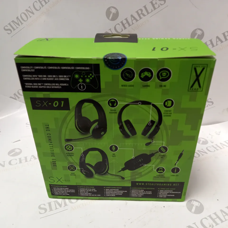 BOXED AND SEALED STEALTH STEREO GAMING HEADSET (SX-01)