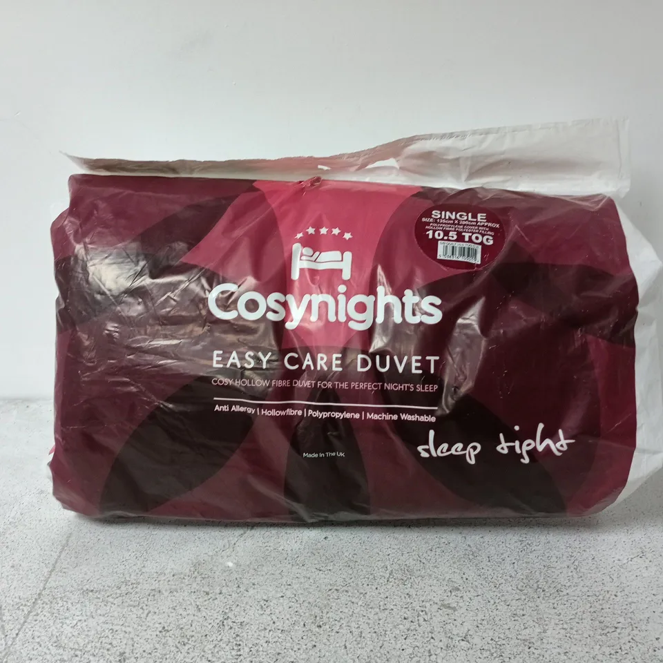 COSYNIGHTS EASY CARE DUVET SINGLE 10.5 TOG DUVET
