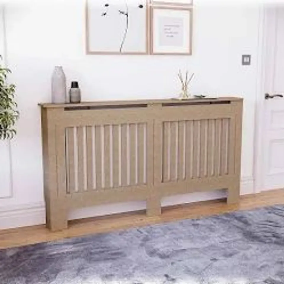 BOXED VIDA DESIGNS CHELSEA RADIATOR COVER - UNFINISHED - LARGE
