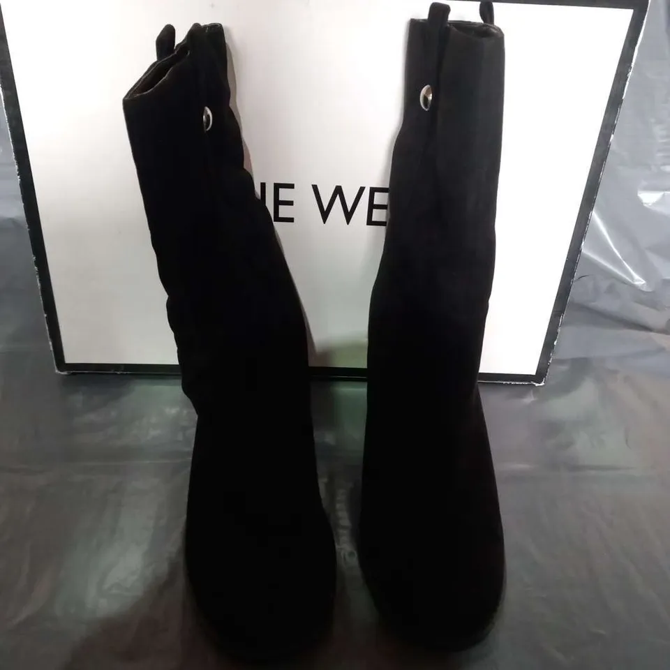 BOXED NINE WEST HARBOURN BLACK SYNTHETIC LADIES SIZE 7