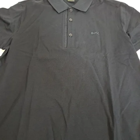 BOSS NAVY SLIM FIT POLO SHIRT - XL