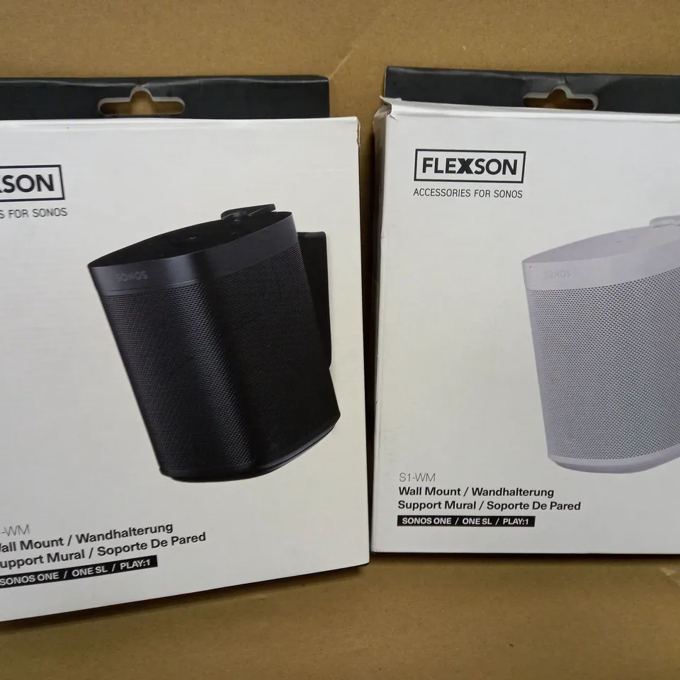 LOT OF 2 FLEXON ACCESSORIES FOR SONOS S1-WM WALL MOUNT