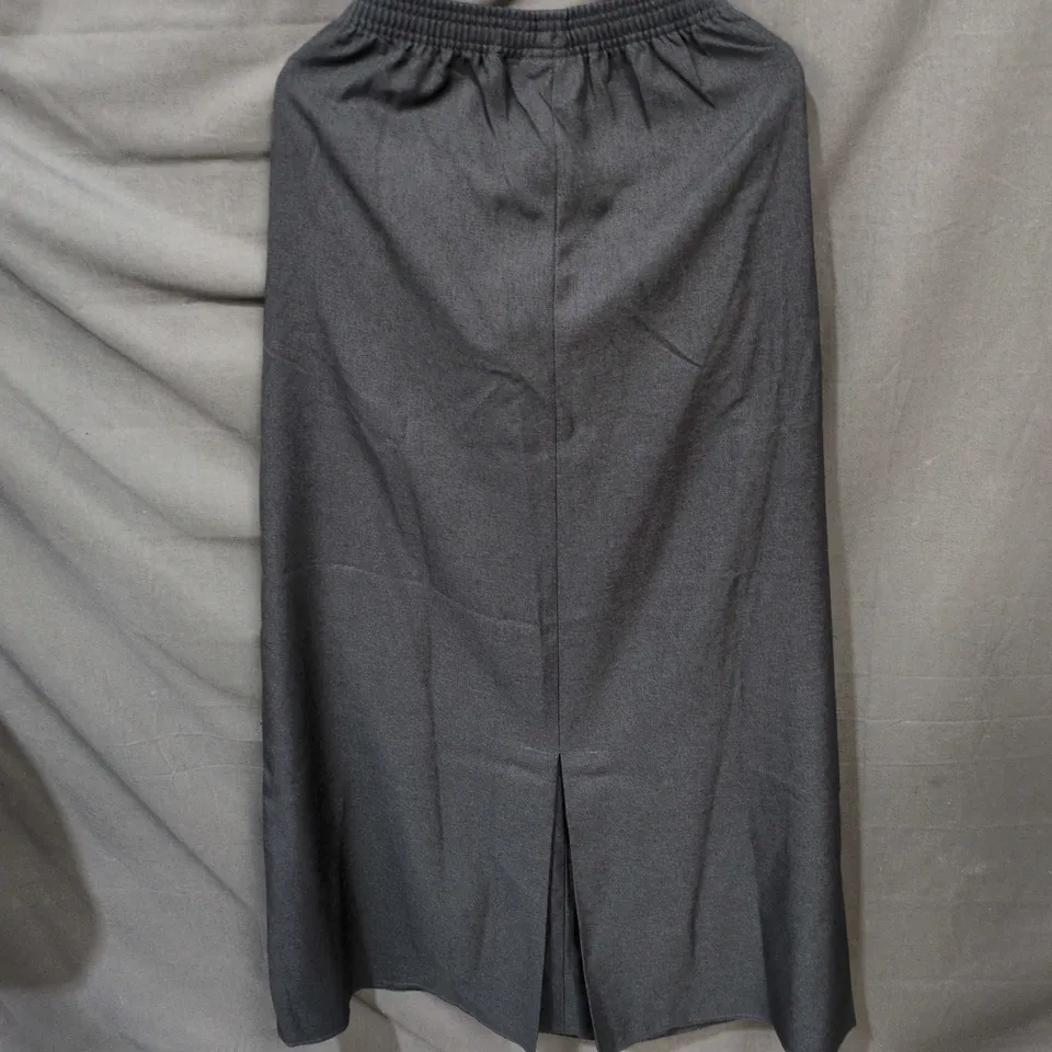 GREY ANKLE-LENGTH WOMEN'S SKIRT, UK 6 (EU 34) WITH CREST PATCH