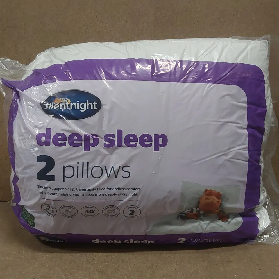 BAGGED PAIR OF SILENTNIGHT DEEP SLEEP PILLOWS