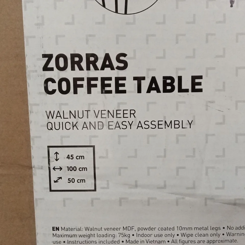 BOXED ZORRAS COFFEE TABLE (1 BOX)