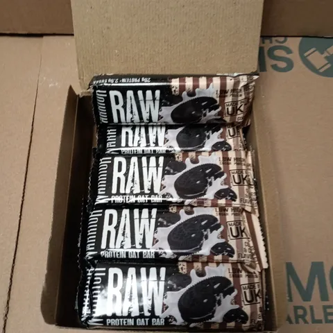 WARRIOR RAW PROTEIN OAT BAR – COOKIES & CREAM - 12 X 75G