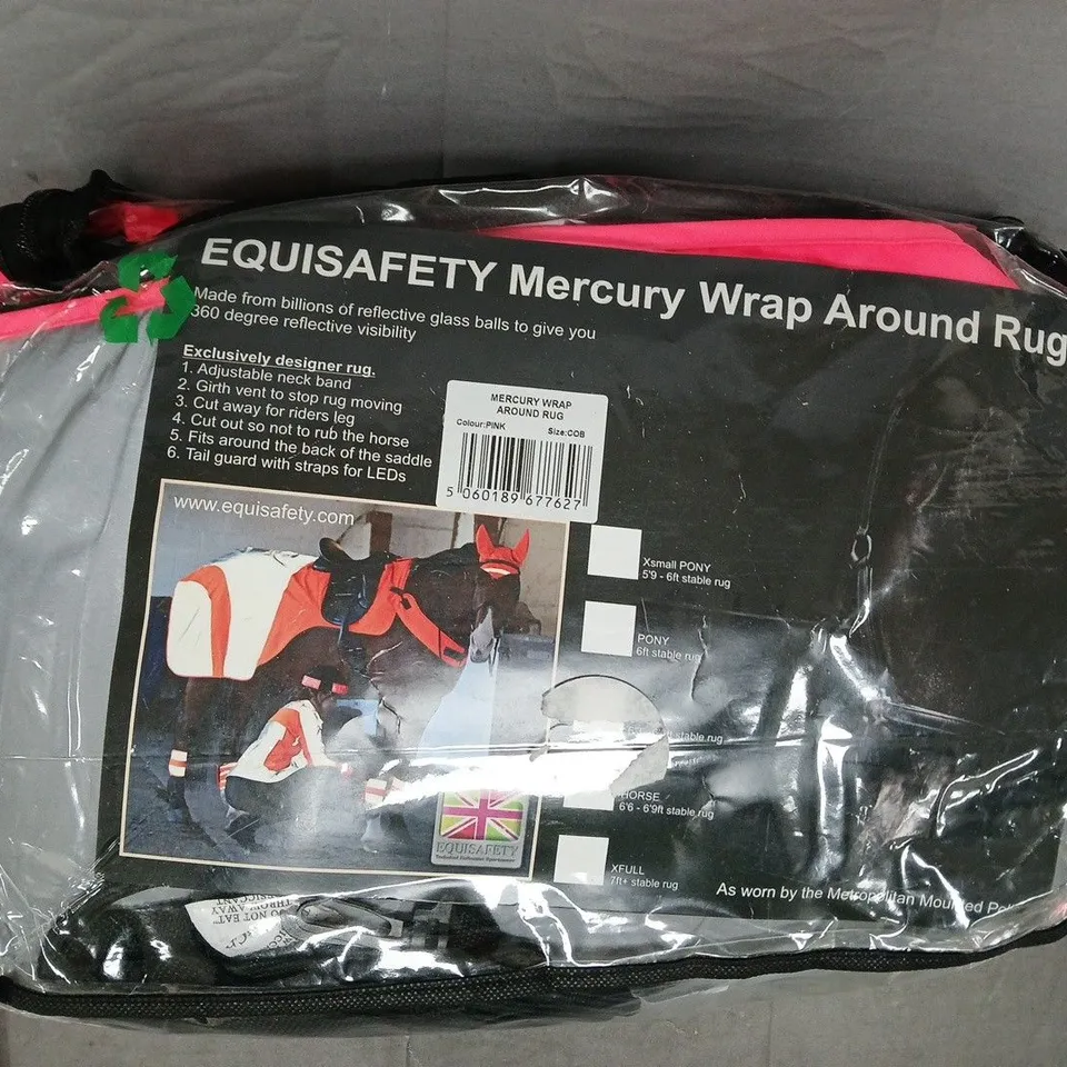 EQUISAFETY MERCURY WRAP AROUND RUG IN PINK - SOZE COB