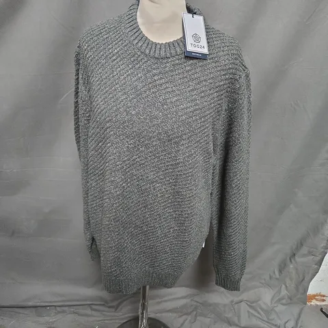 TOG24 MENS JEREMY KNITTED JUMPER SIZE LARGE