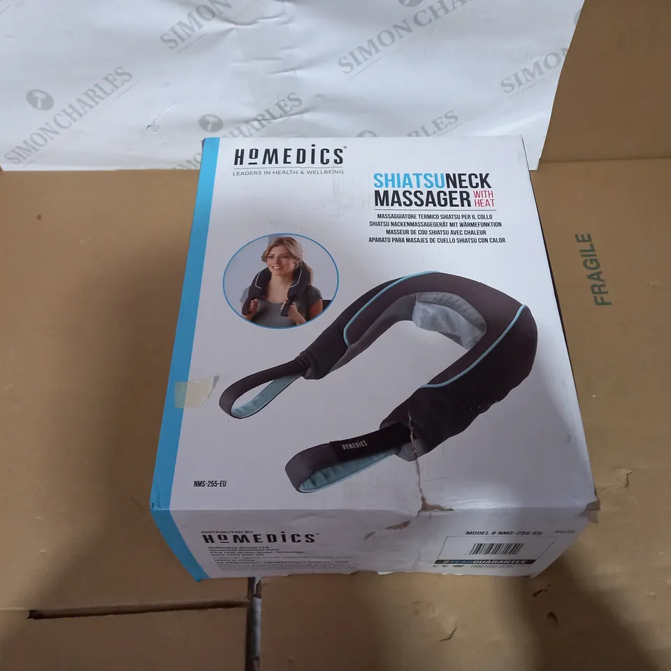 BOXED HOMEDICS SHIATSU NECK MASSAGER WITH HEAT NMS-255-EU