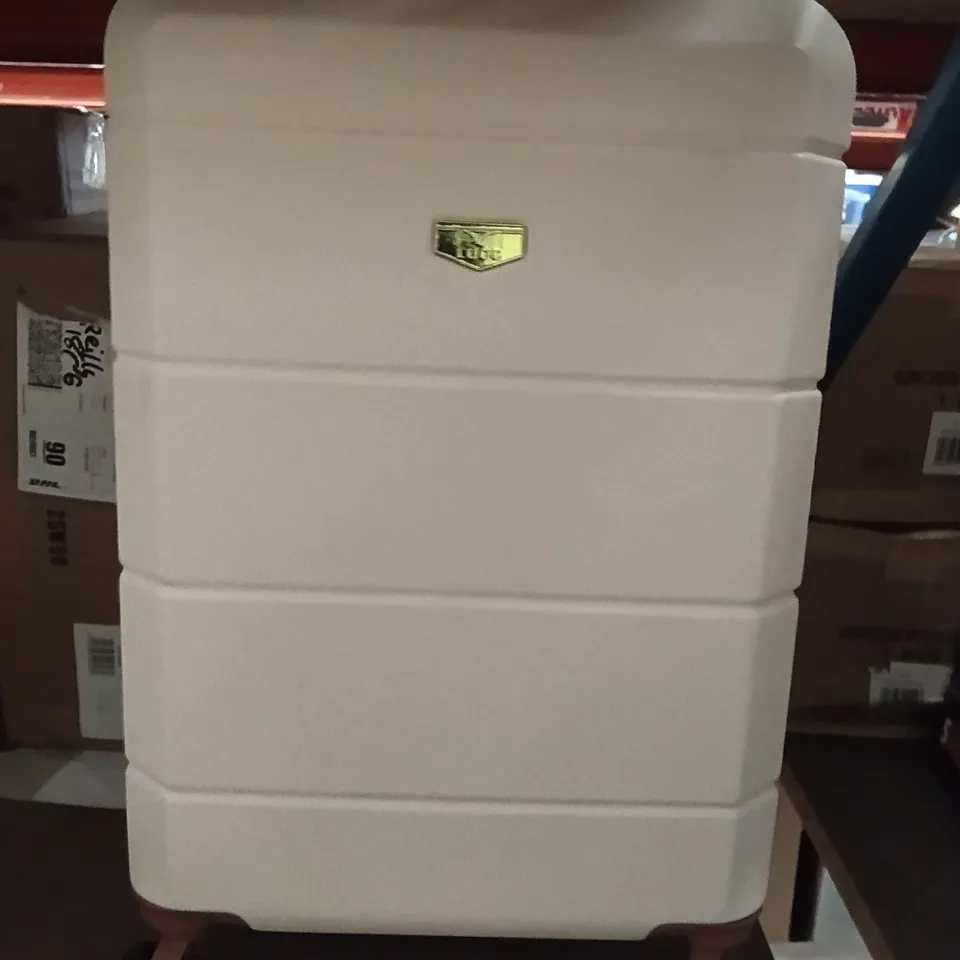 BRAND NEW LUGG HARDCASE SUITCASE BROWN AND BEIGE 