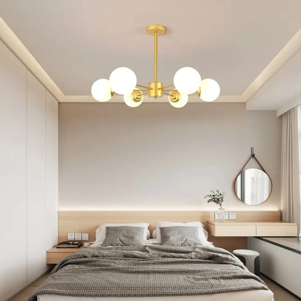 BOXED JATIVA 6-LIGHT SPUTNIK CHANDELIER 