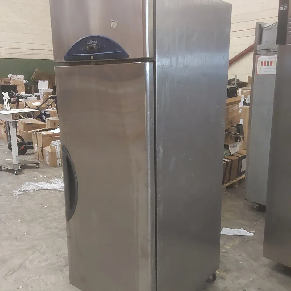 WILLIAMS COMMERCIAL UPRIGHT STAINLESS STEEL TEMPERATURE CONTROLLED FOOD STORAGE CABINET