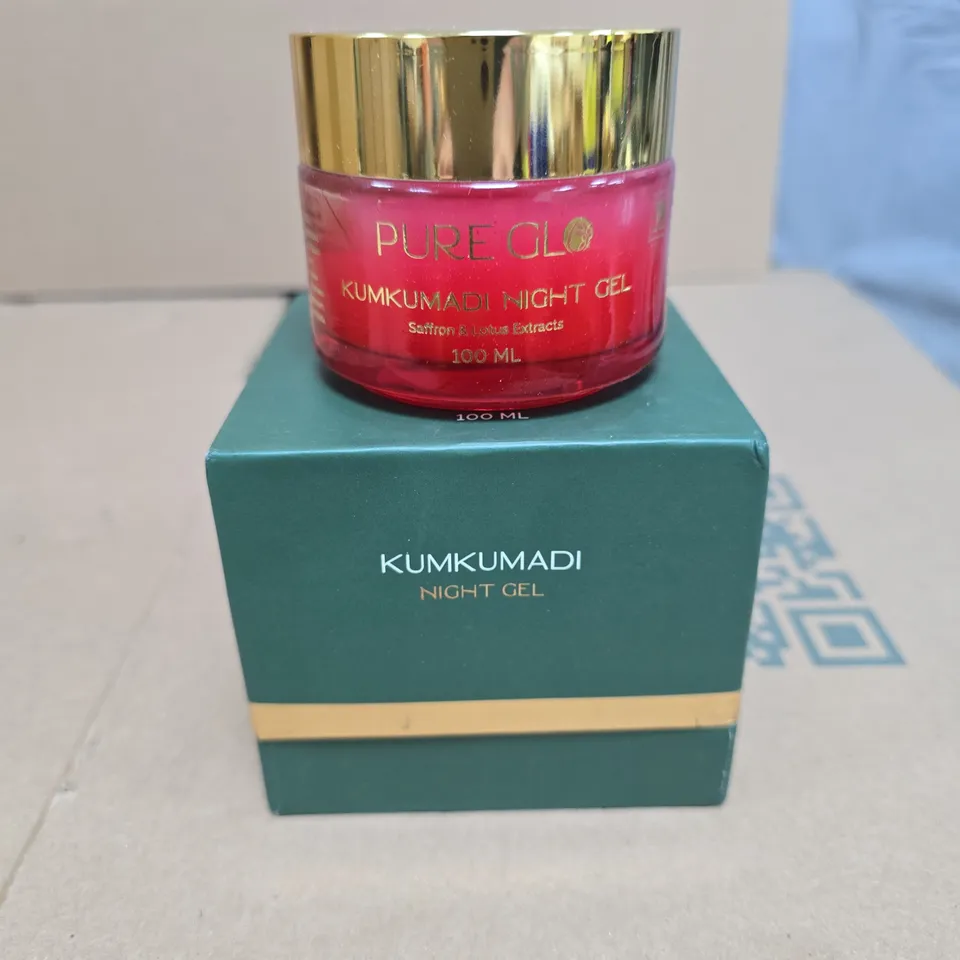 KUMKUMADI NIGHT GEL 100 ML – PINK JAR WITH GOLD LID