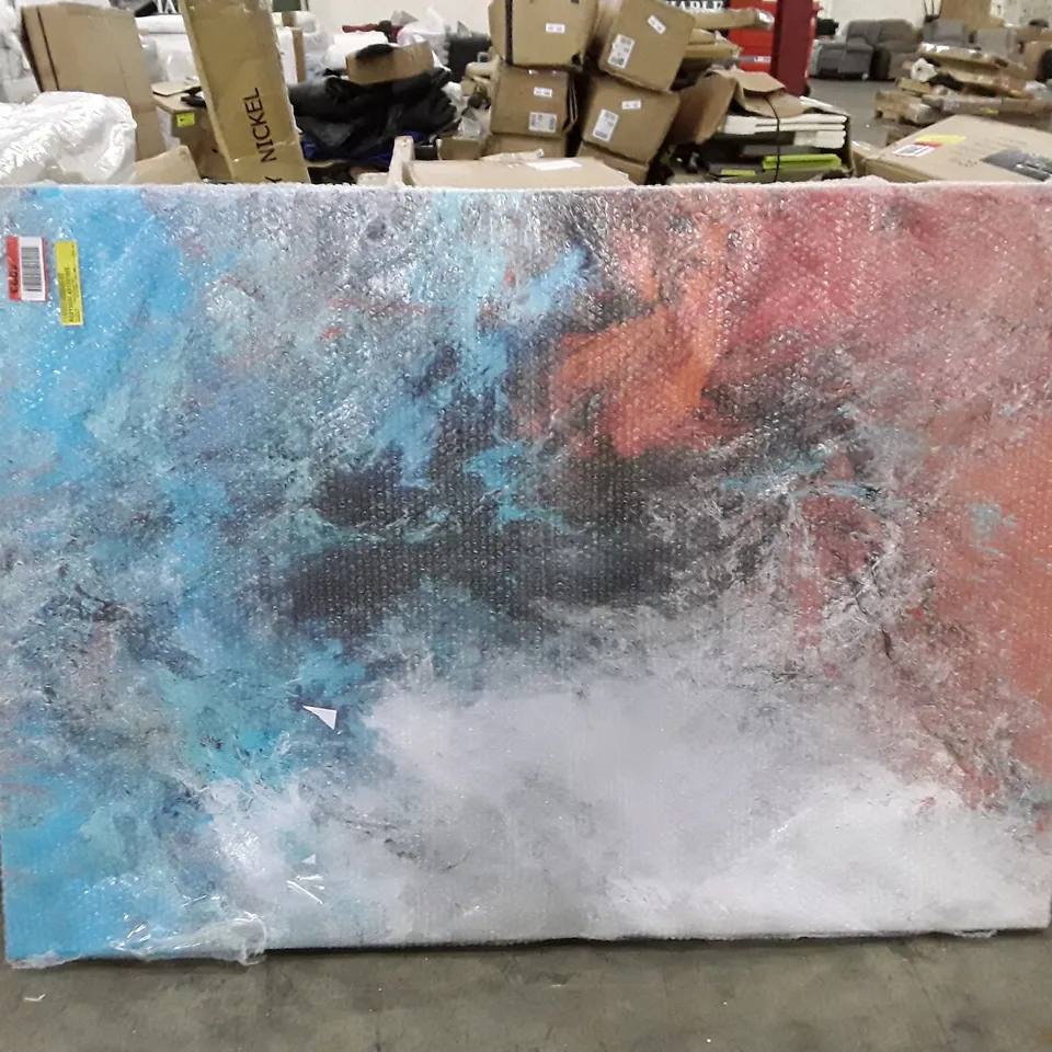 FIRE AND ICE - WRAPPED CANVAS PAINTING