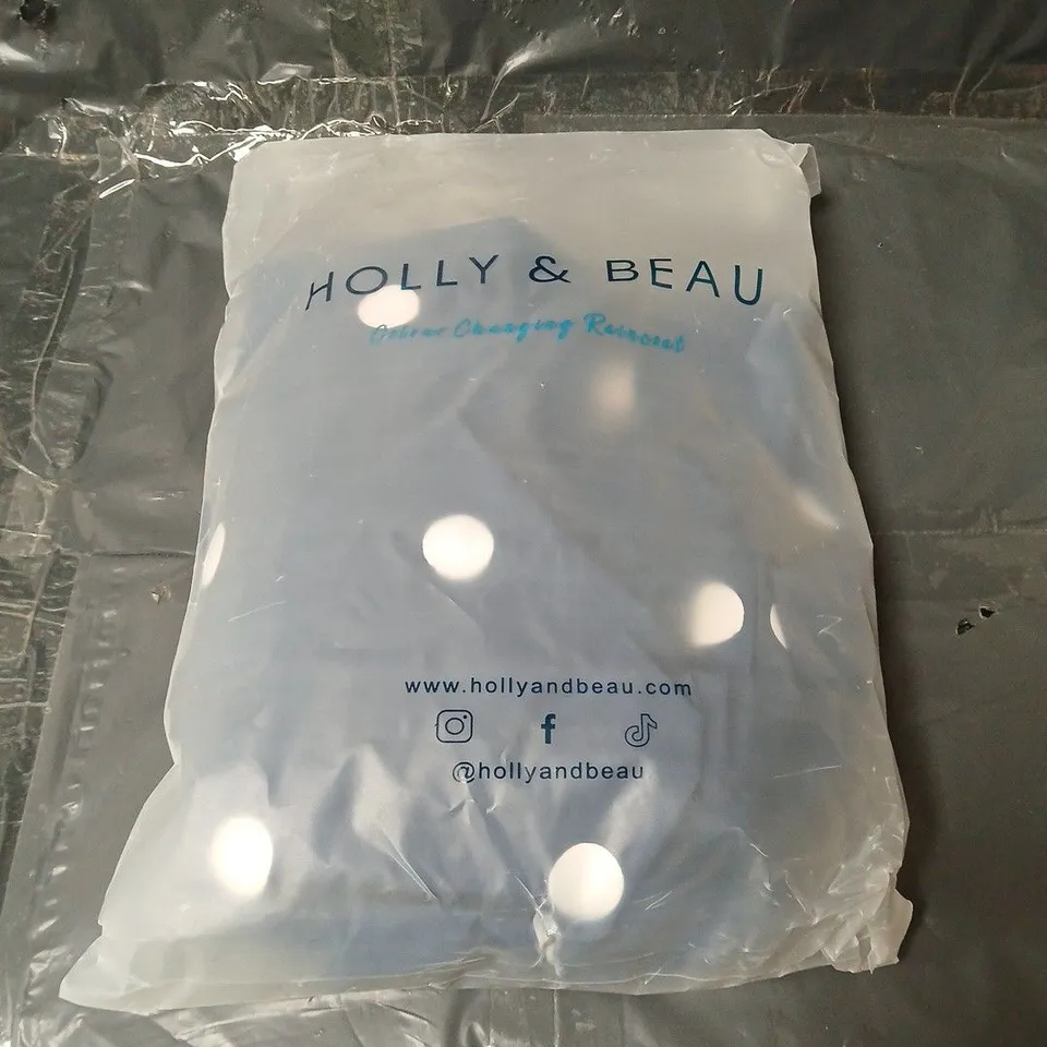 HOLLY & BEAU COLOUR CHANGING SPOT RAINCOAT – WOMEN'S XS, NAVY WITH WHITE POLKA DOTS