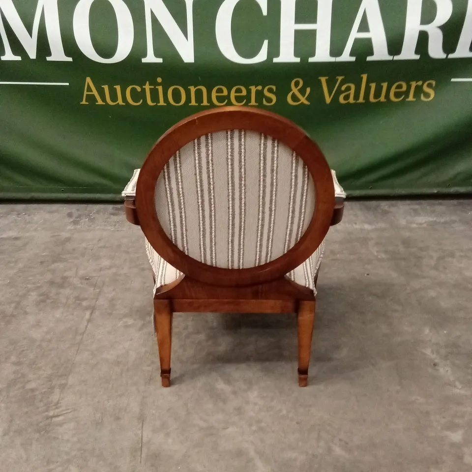 QUALITY HIGH-END DESIGNER FABRIC ACCENT CHAIR