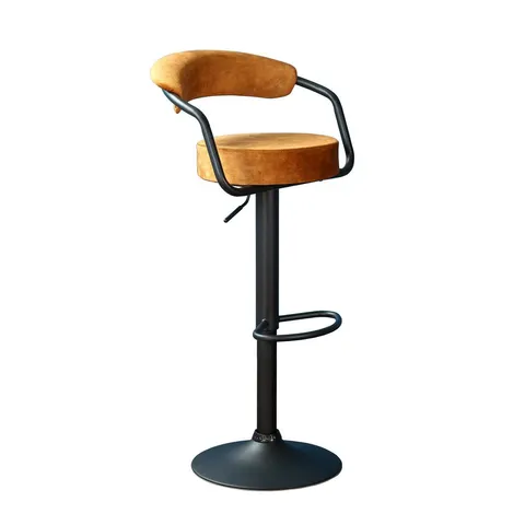 BOXED PAIR OF HANNA BAR STOOLS - RUST COLOUR 