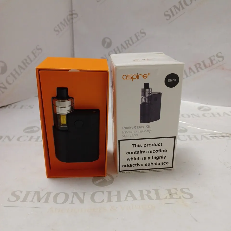 BOXED ASPIRE POCKEX BOX KIT - BLACK. 