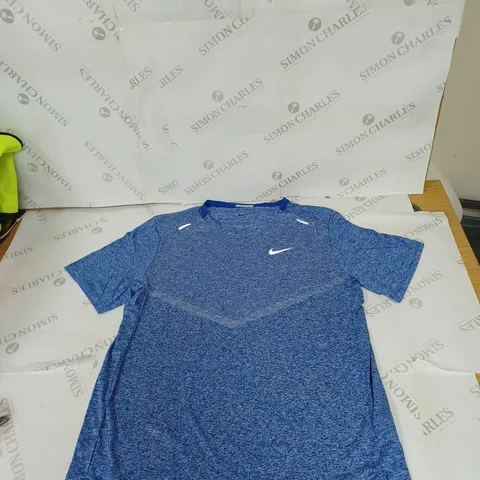 MENS NIKE RUNNING TOP BLUE SIZE MEDUM