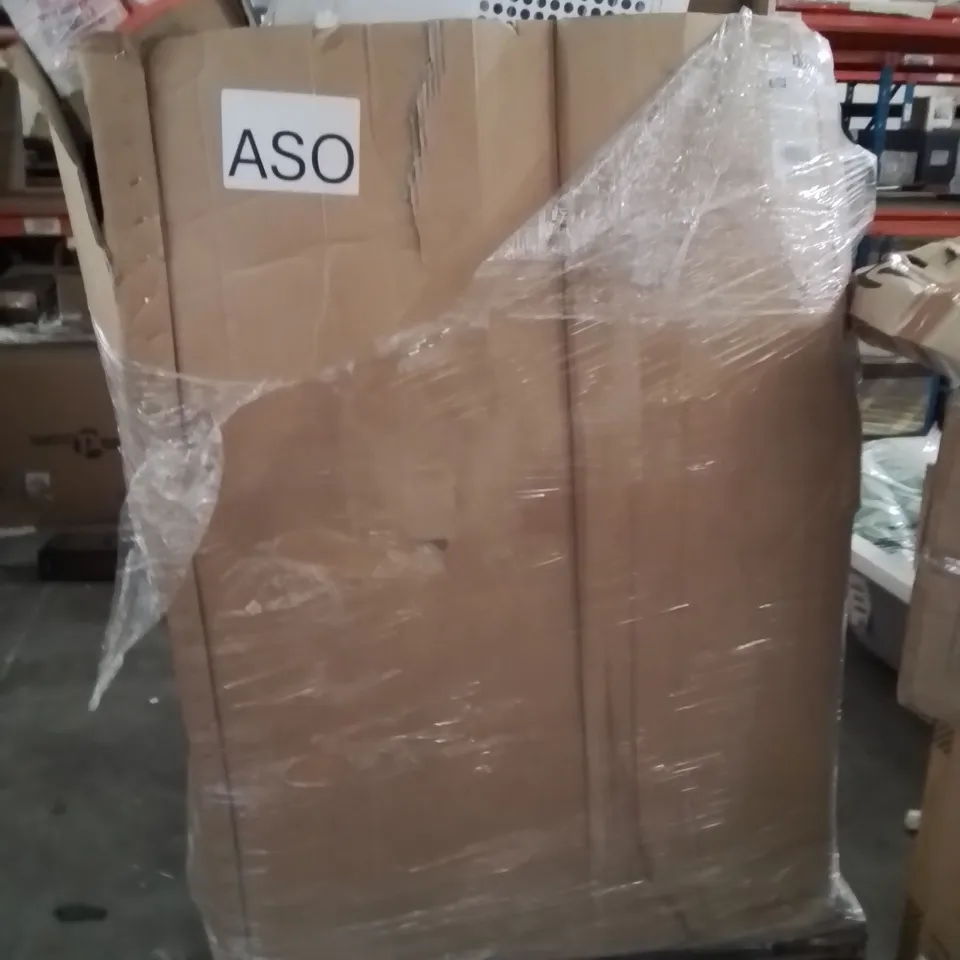 PALLET OF ASSORTED ELECTRICAL ITEMS TO INCLUDE;AIR CONDITIONING UNIT,OVEN,IRON