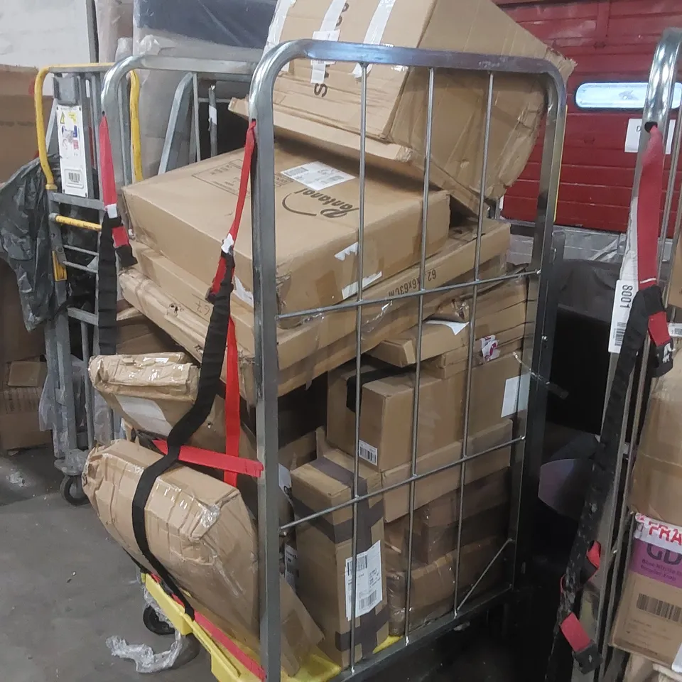 CAGE CONTAINING A LARGE QUANTITY OF ASSORTED CONSUMER PRODUCTS ECT // CAGE NOT INCLUDED