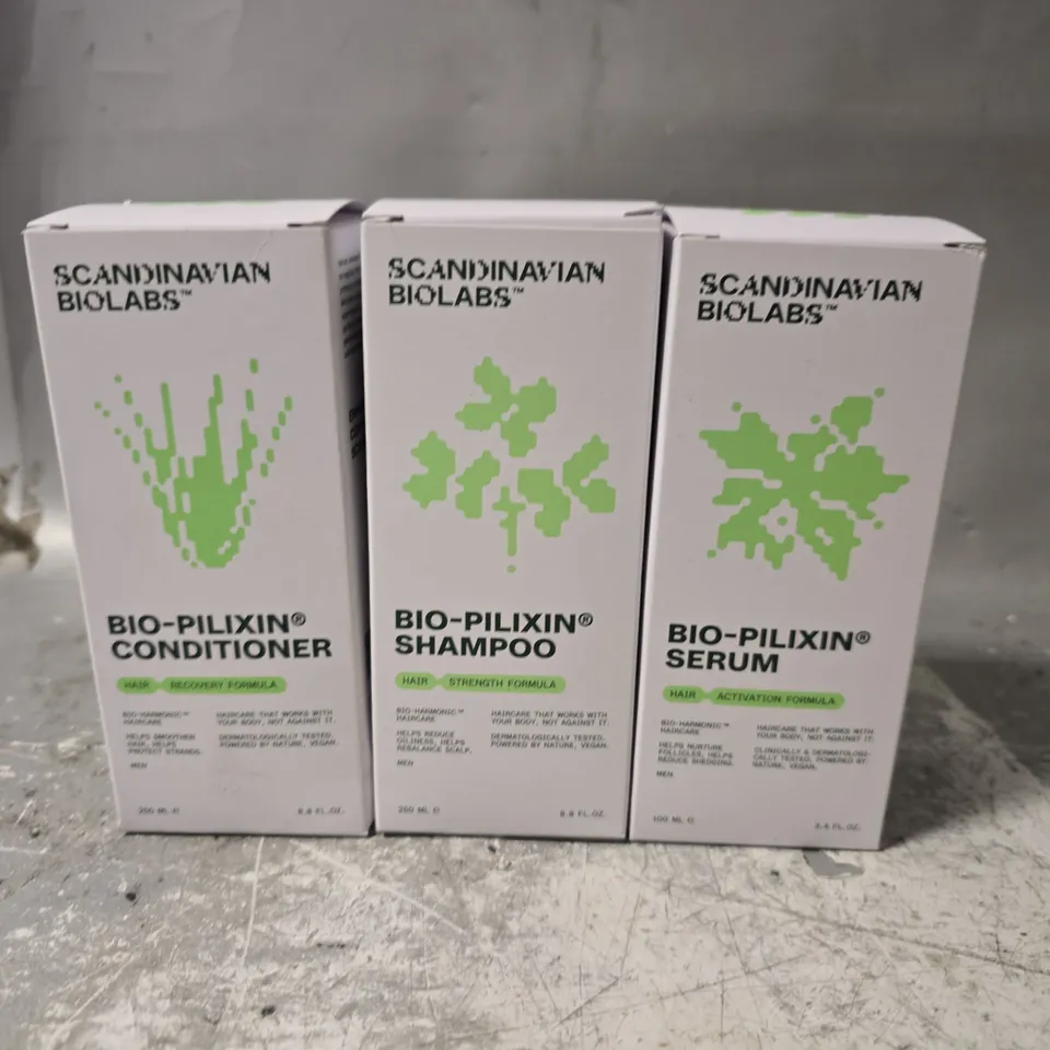 LOT OF 3 SCANDINAVIAN BIOLABS 100ML BIO-PILIXIN SERUMS