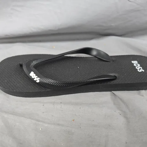 HUGO BOSS FLIP FLOPS – BLACK, MEN'S UK 7-8 (EU 41-42)