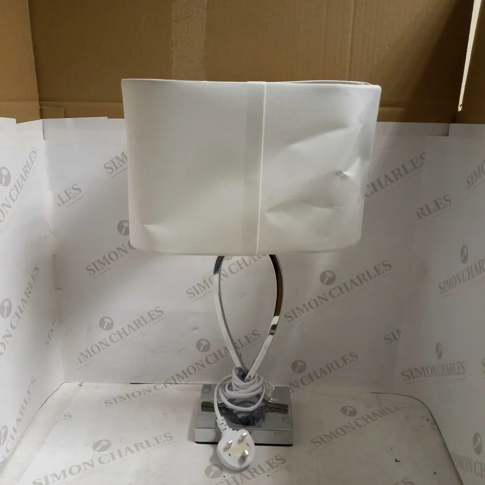 JOHN LEWIS AND PARTNERS CHROME EFFECT TABLE LAMP 