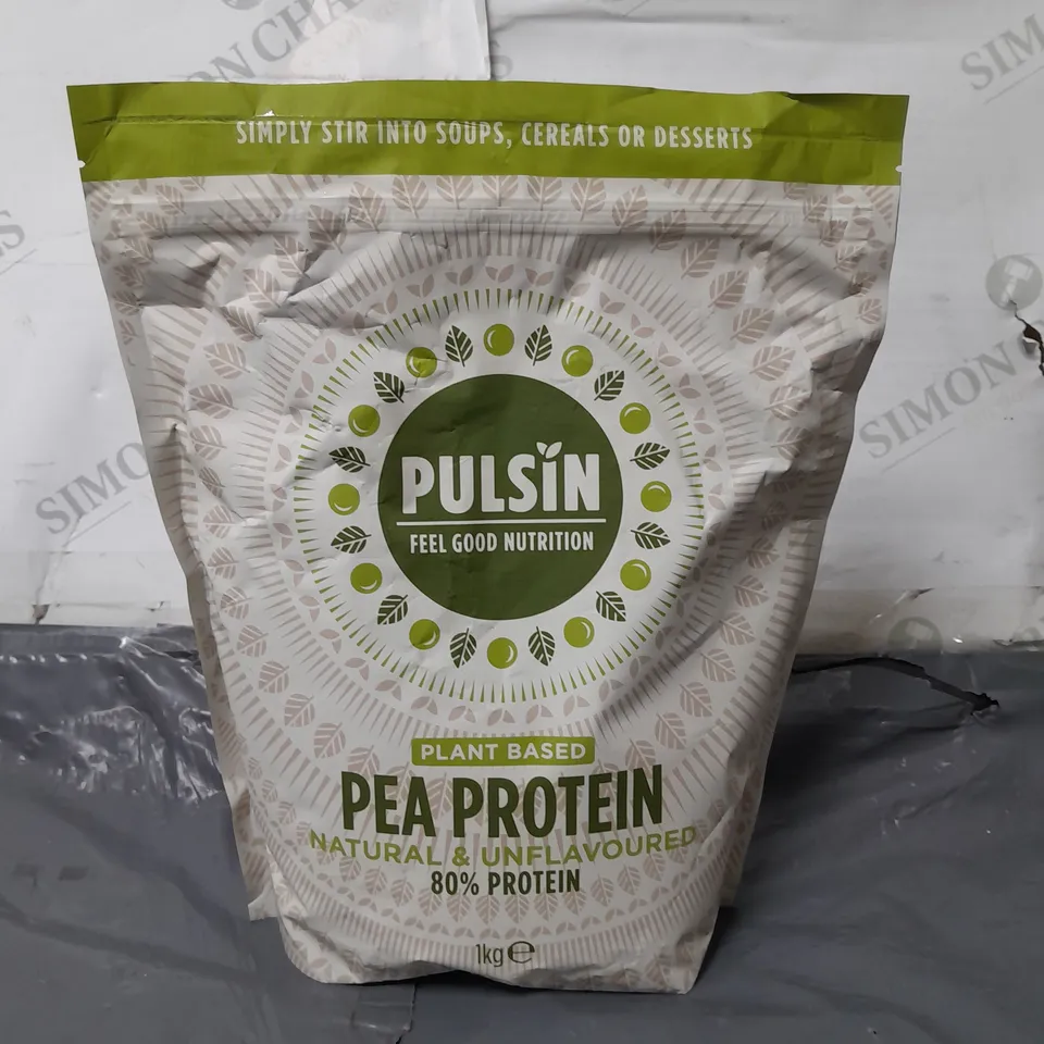 PULSIN PLANT BASED PEA PROTEIN UNFLAVOURED - 1KG