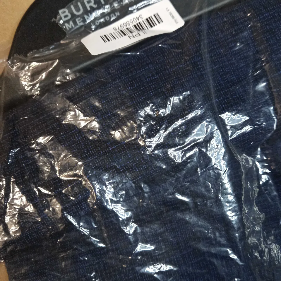PACKAGED BURTON NAVY GRINDLE SUIT TROUSERS - SIZE W40R