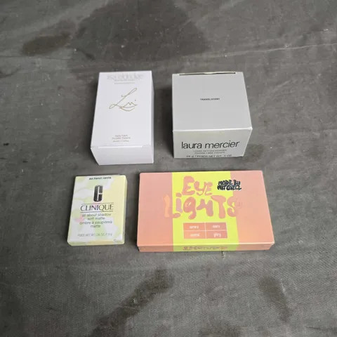 LOT OF 3 ASSORTED COSMETIC PRODUCTS TO INCLUDE - MADE BY MITCHELL EYE LIGHTS BRIGHTENING POWDERS - CLINIQUE FRENCH VANILLA SHADOW - LAURA MERCIER LOOSE SETTING POWDER - ETC