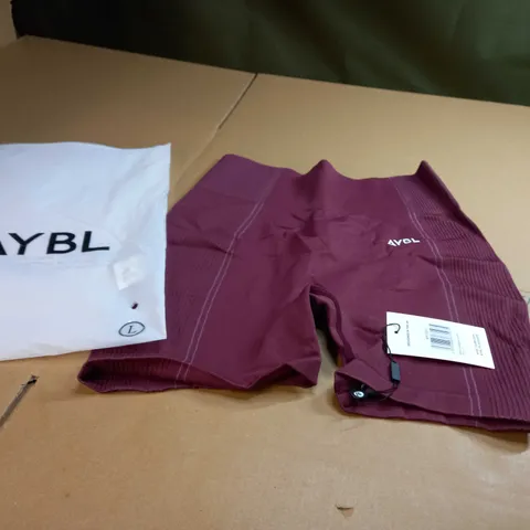 AYBLPLUM REFLEX SEAMLESS SHORTS - LARGE