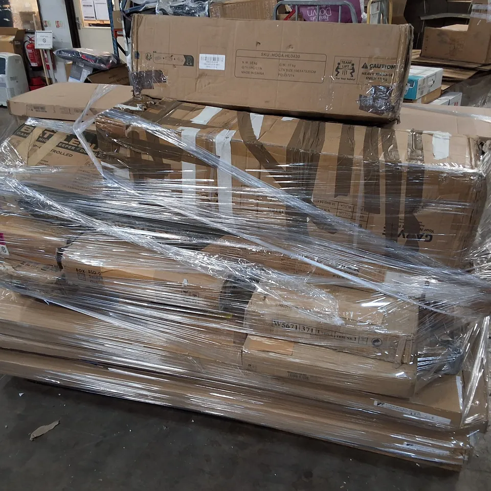 PALLET CONTAINING ASSORTED FLATPACK FURNITURE PARTS